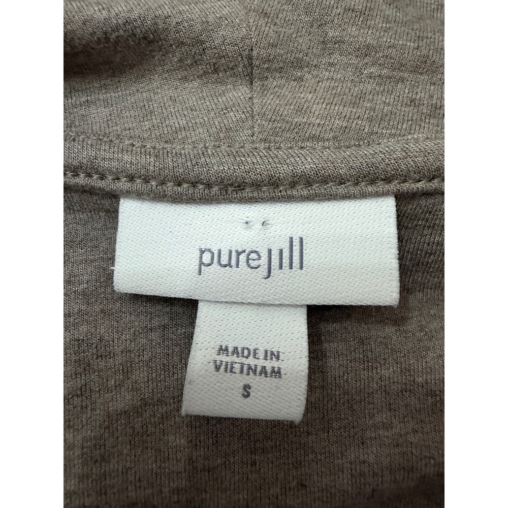 Pure Jill Casual Cowl Neck Long Sleeve Tunic Dress with Pockets Taupe Size S - Picture 9 of 11